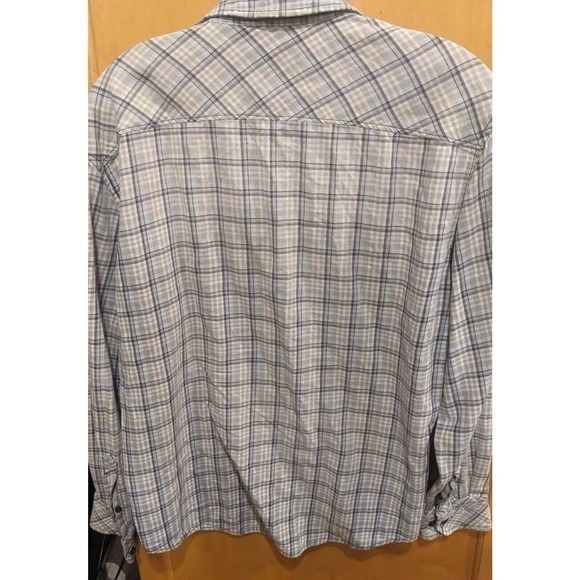 Dukes Sportswear Button Down Size Large Flannel Longsleeve 100% cotton - Picture 2 of 4